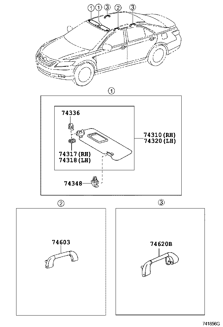  CAMRY NAP |  ARMREST VISOR