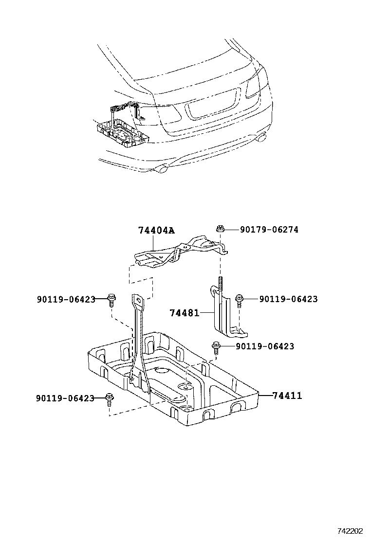  LS600HL |  BATTERY CARRIER