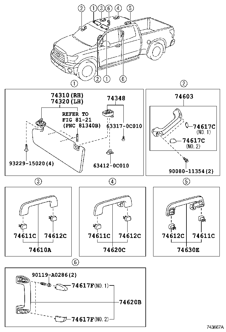  TUNDRA |  ARMREST VISOR