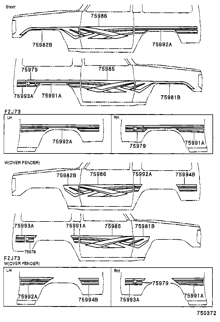  LAND CRUISER 70 |  BODY STRIPE