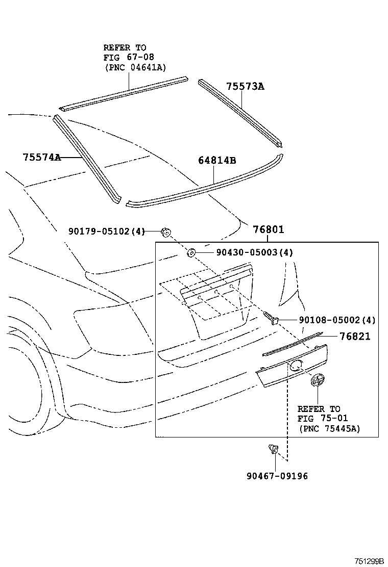  SCION TC |  REAR MOULDING