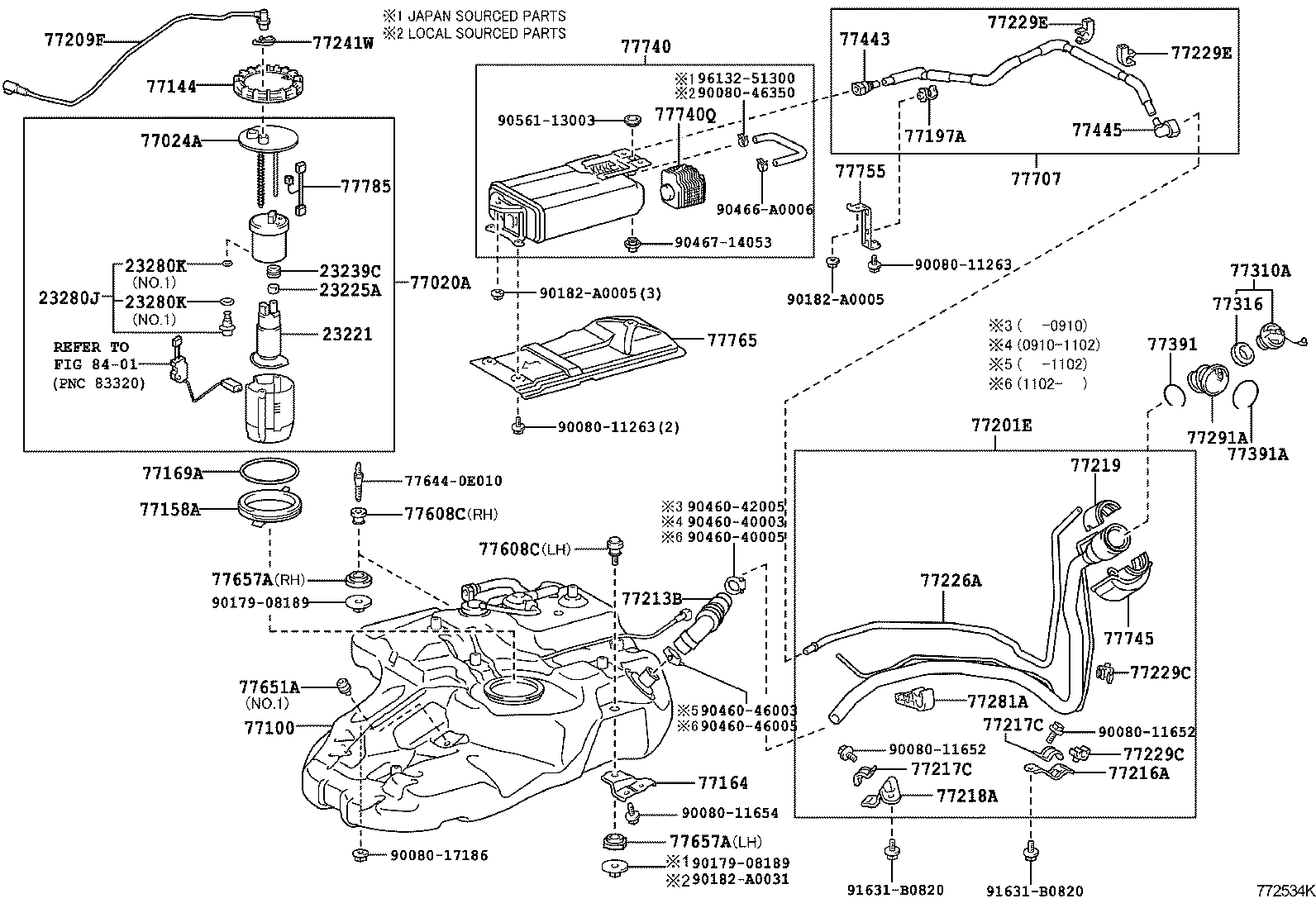  RX350 450H |  FUEL TANK TUBE