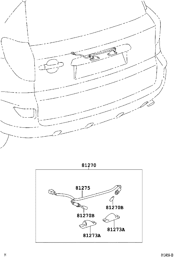  RAV4 JPP |  REAR LICENSE PLATE LAMP