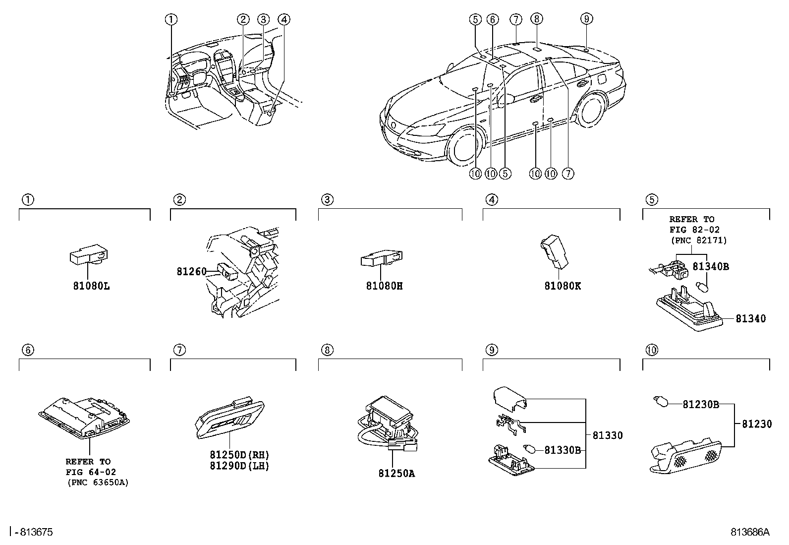  ES350 |  INTERIOR LAMP