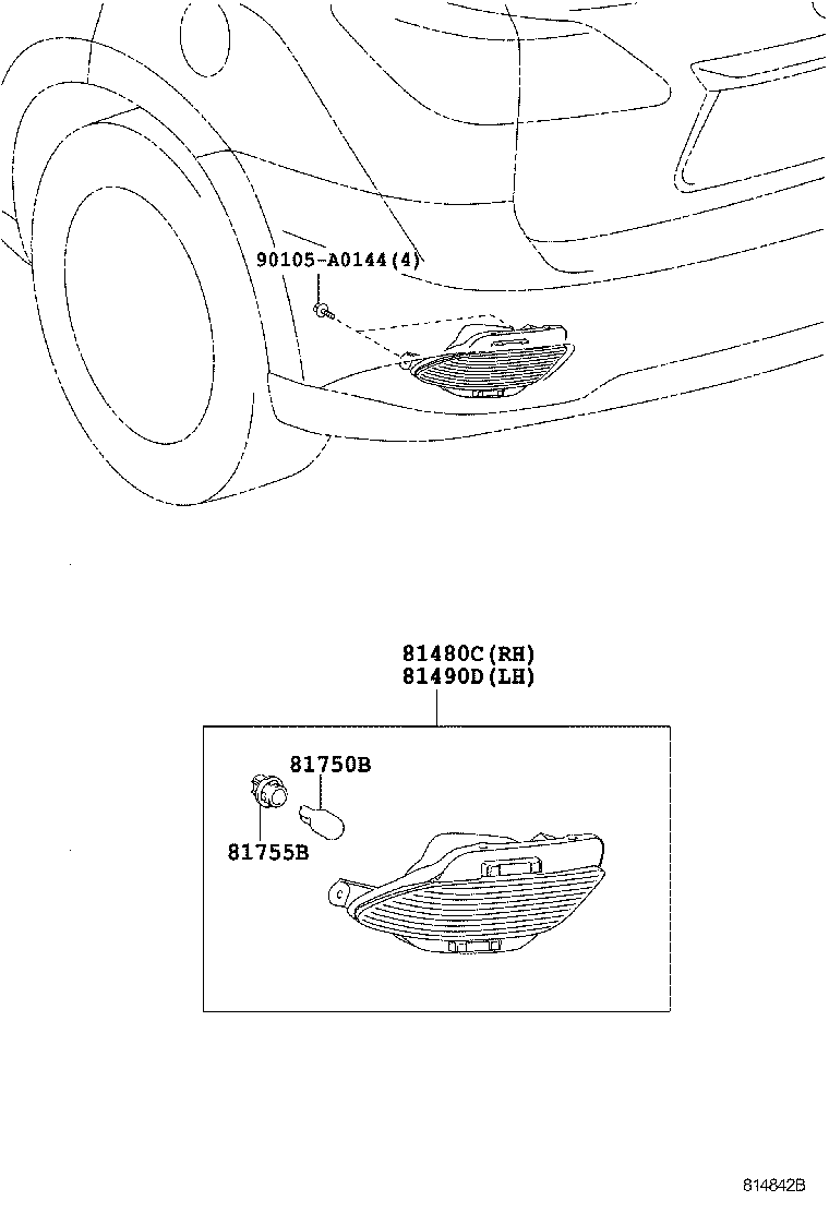  RX350 450H |  REAR SIDE MARKER LAMP