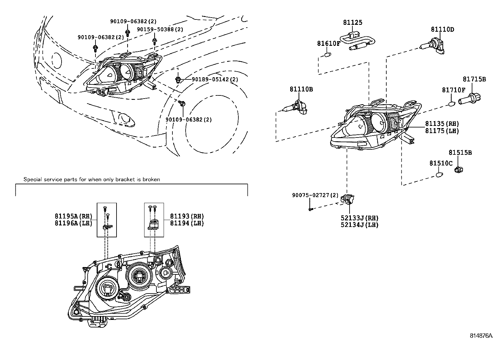  RX350 450H |  HEADLAMP