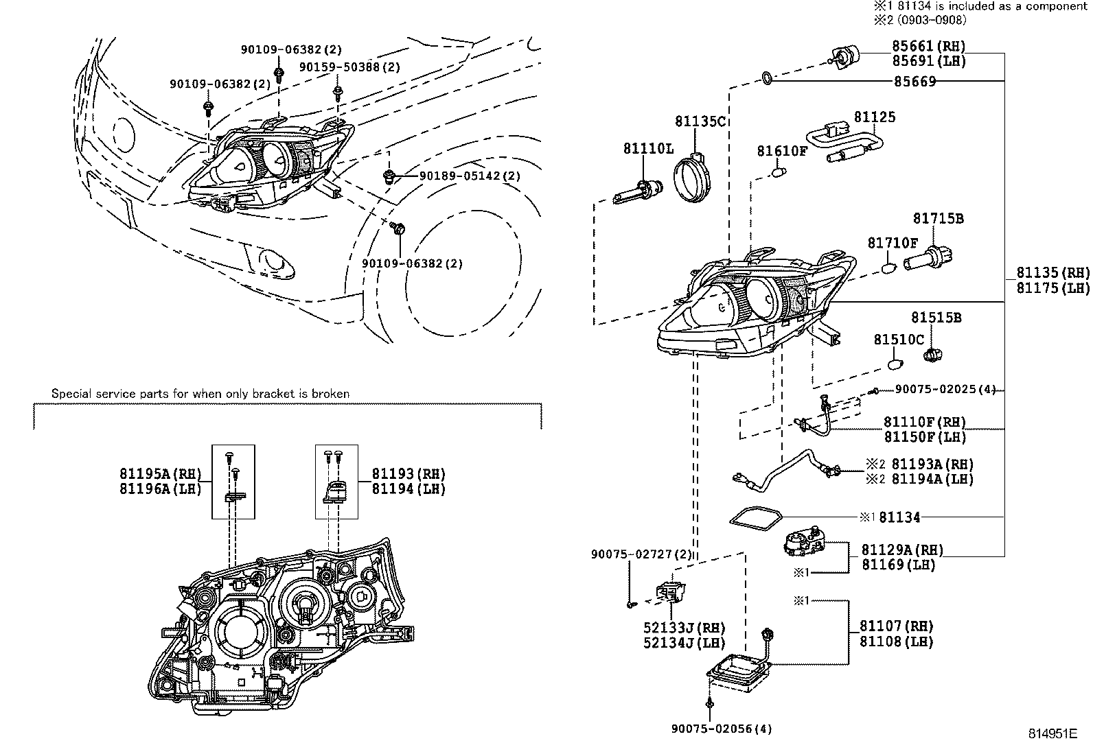  RX350 450H |  HEADLAMP