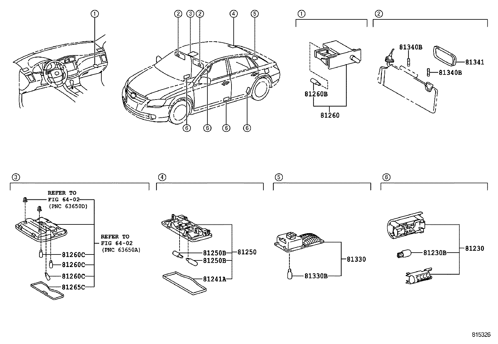  AVALON |  INTERIOR LAMP