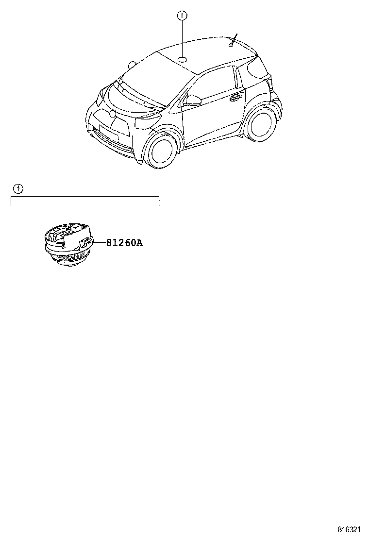  SCION IQ EV |  INTERIOR LAMP