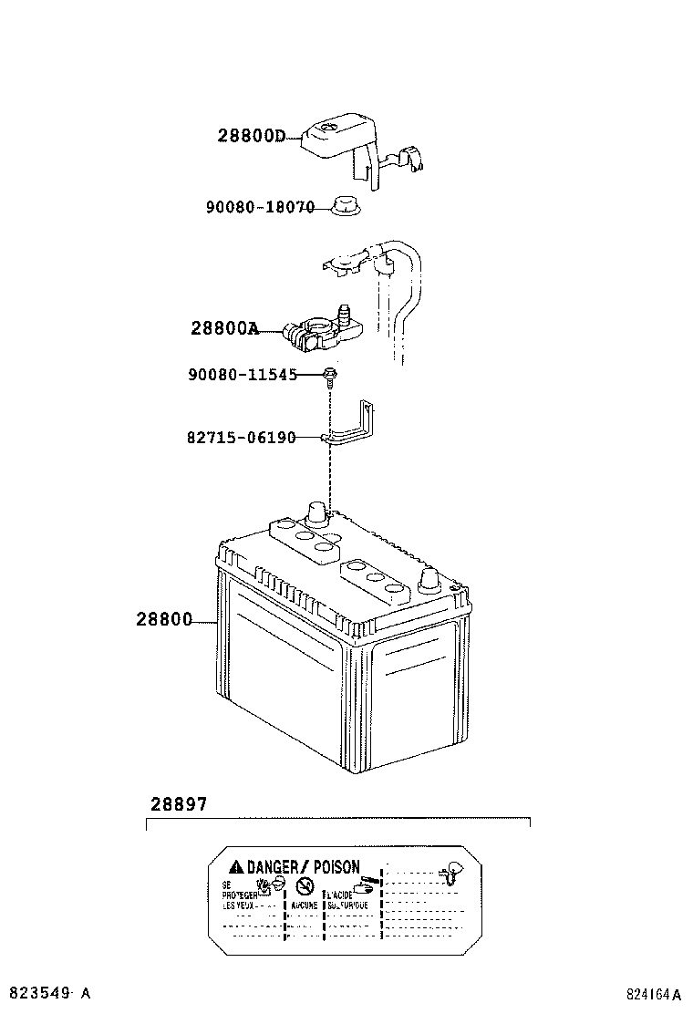  AVALON |  BATTERY BATTERY CABLE