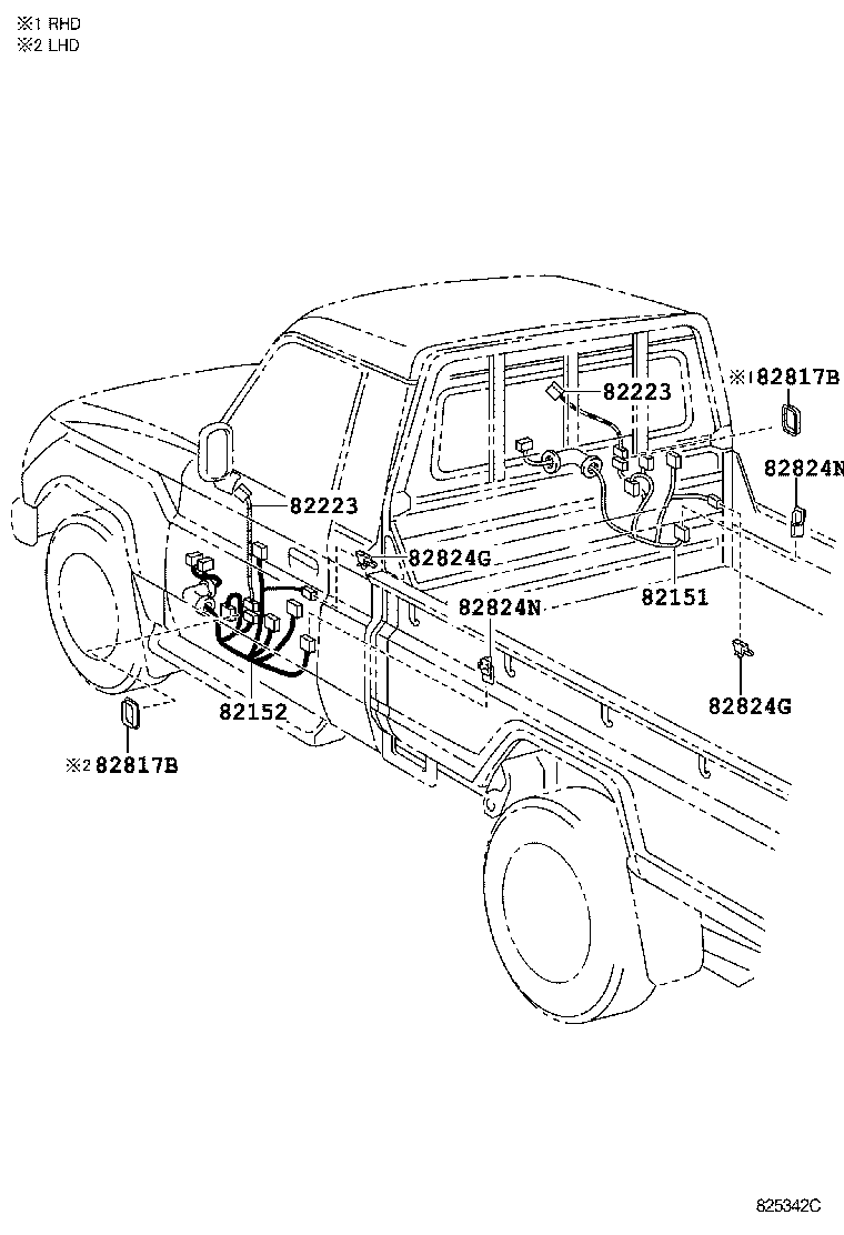  LAND CRUISER 70 |  WIRING CLAMP