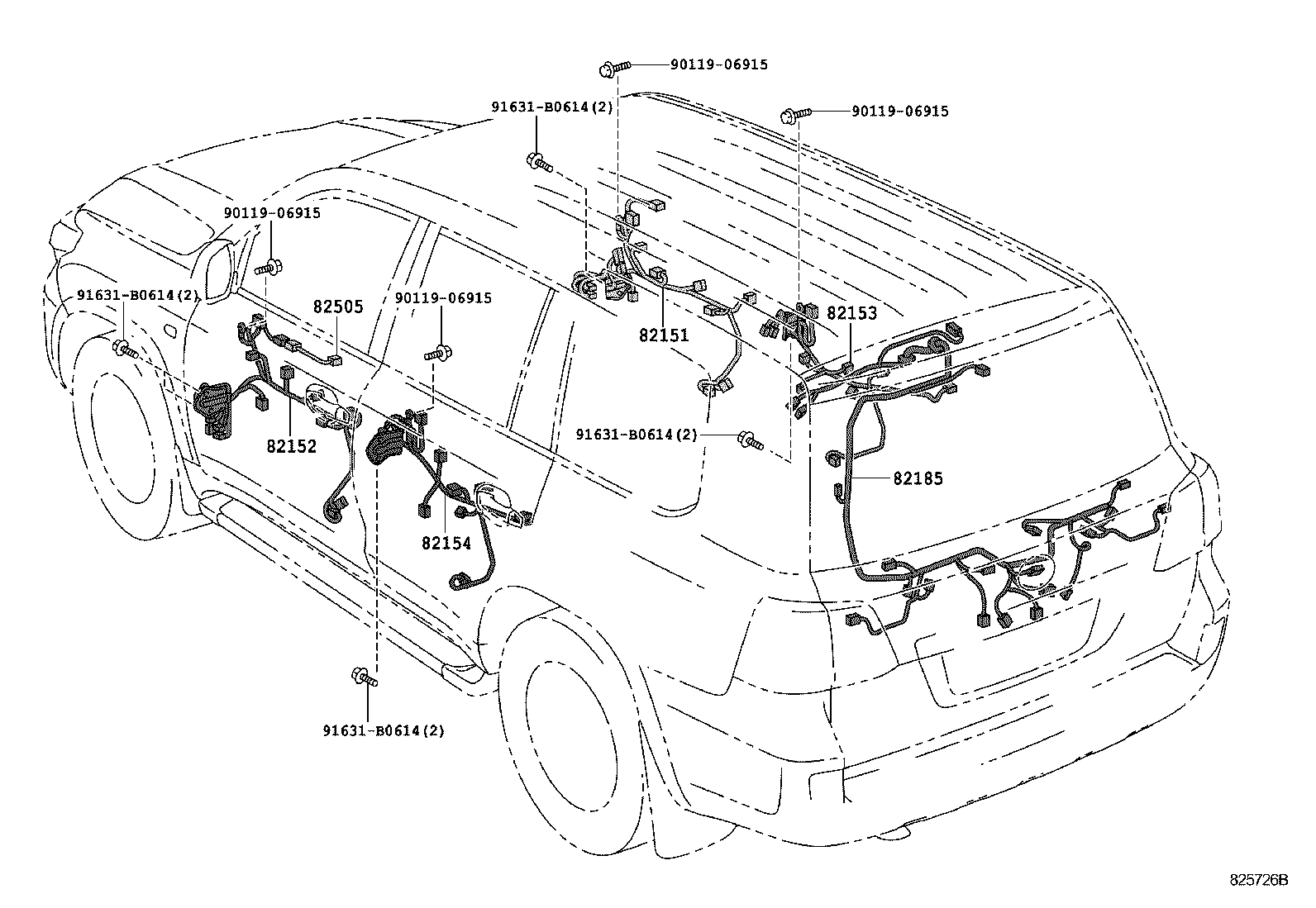  LAND CRUISER 200 |  WIRING CLAMP