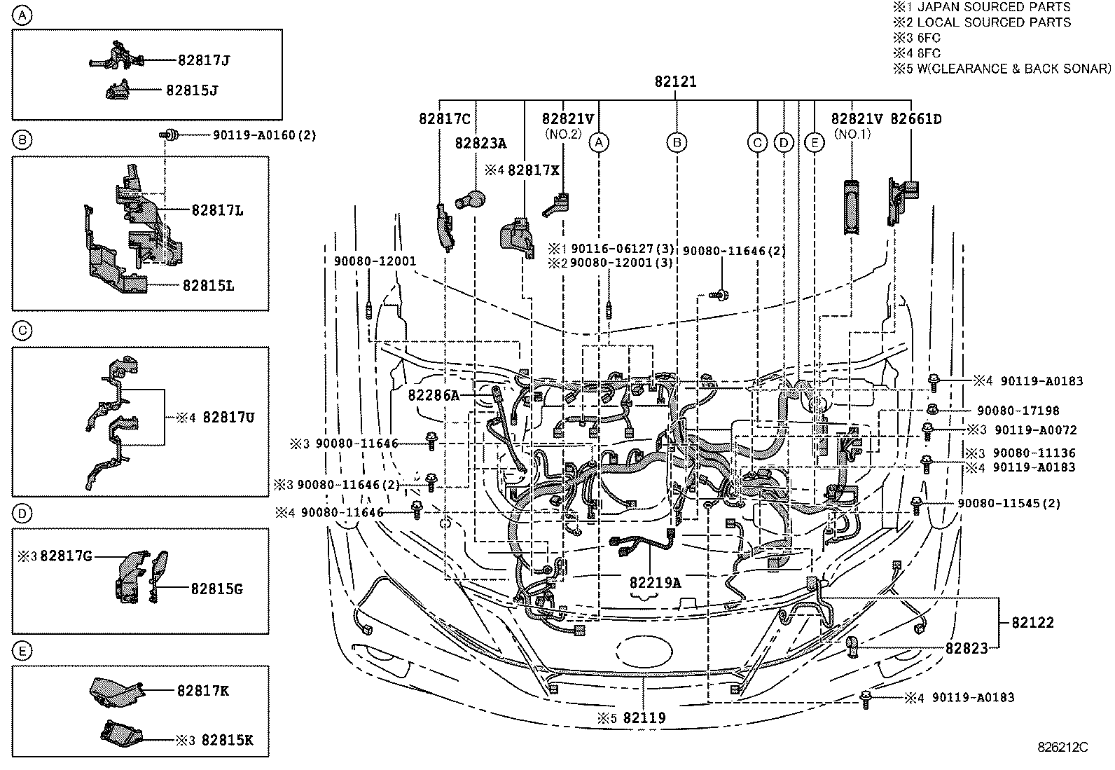  RX350 450H |  WIRING CLAMP