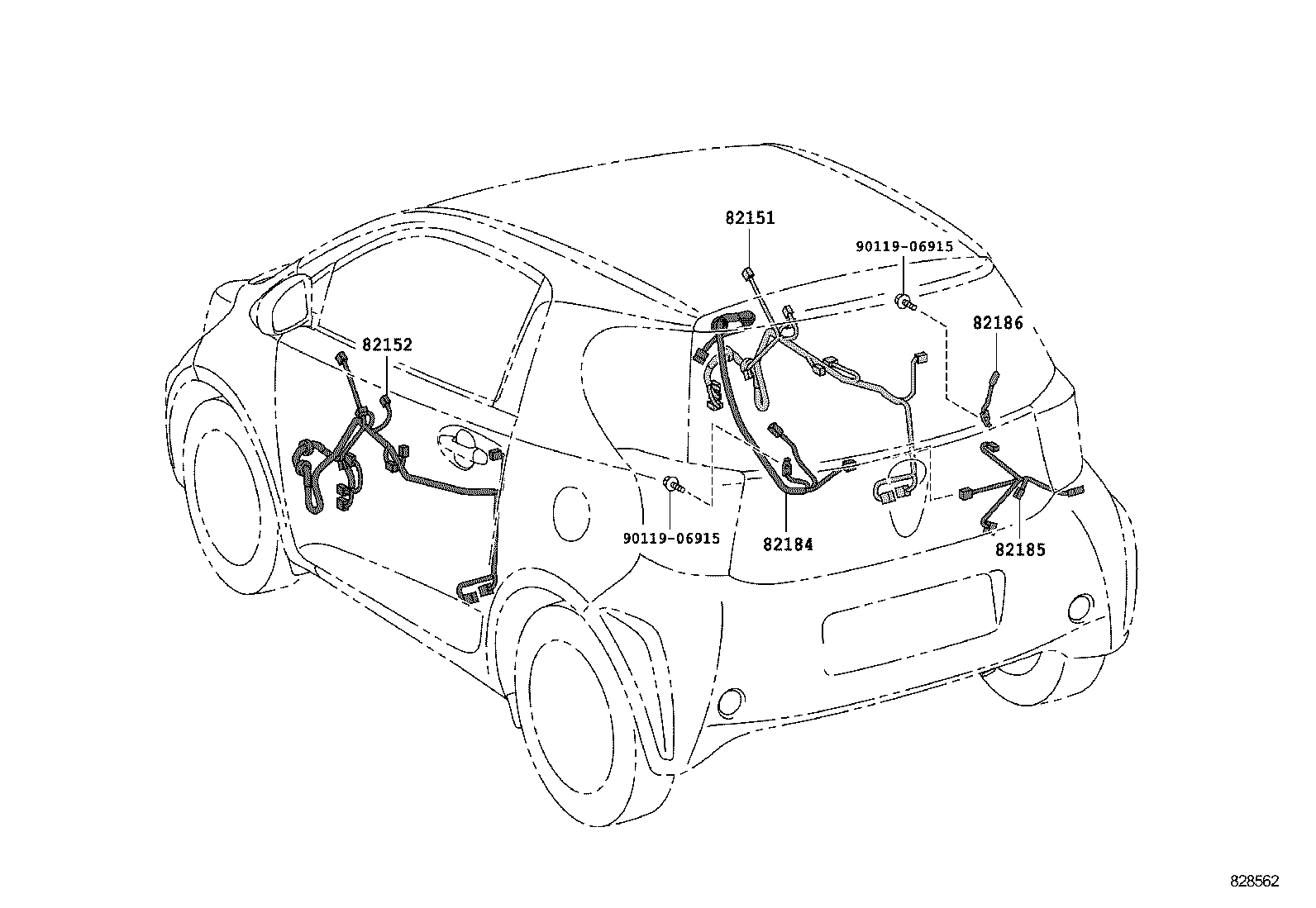  SCION IQ EV |  WIRING CLAMP