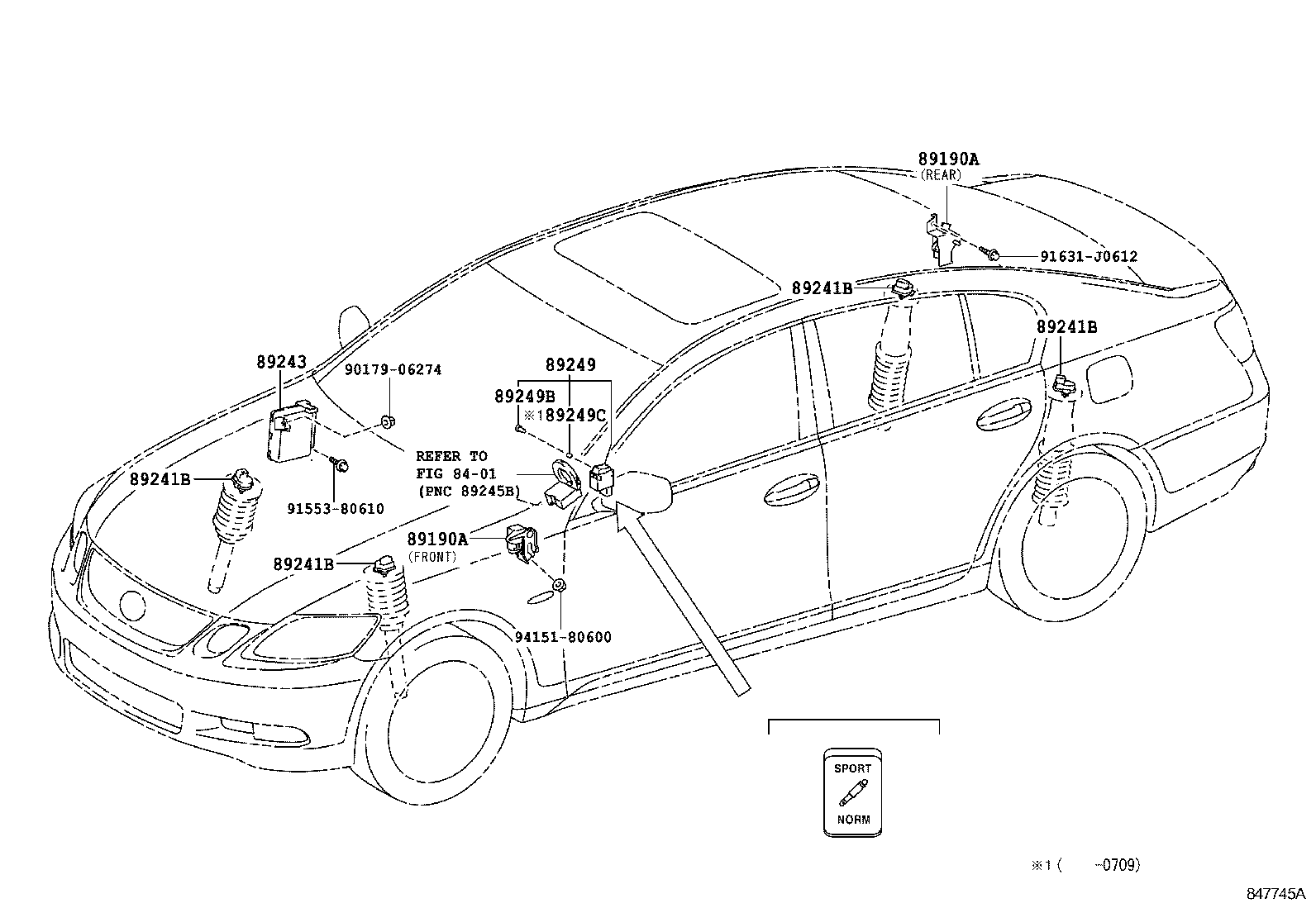  GS450H |  ELECTRONIC MODULATED SUSPENSION