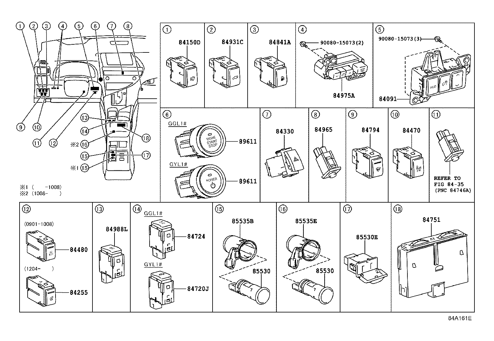  RX350 450H |  SWITCH RELAY COMPUTER