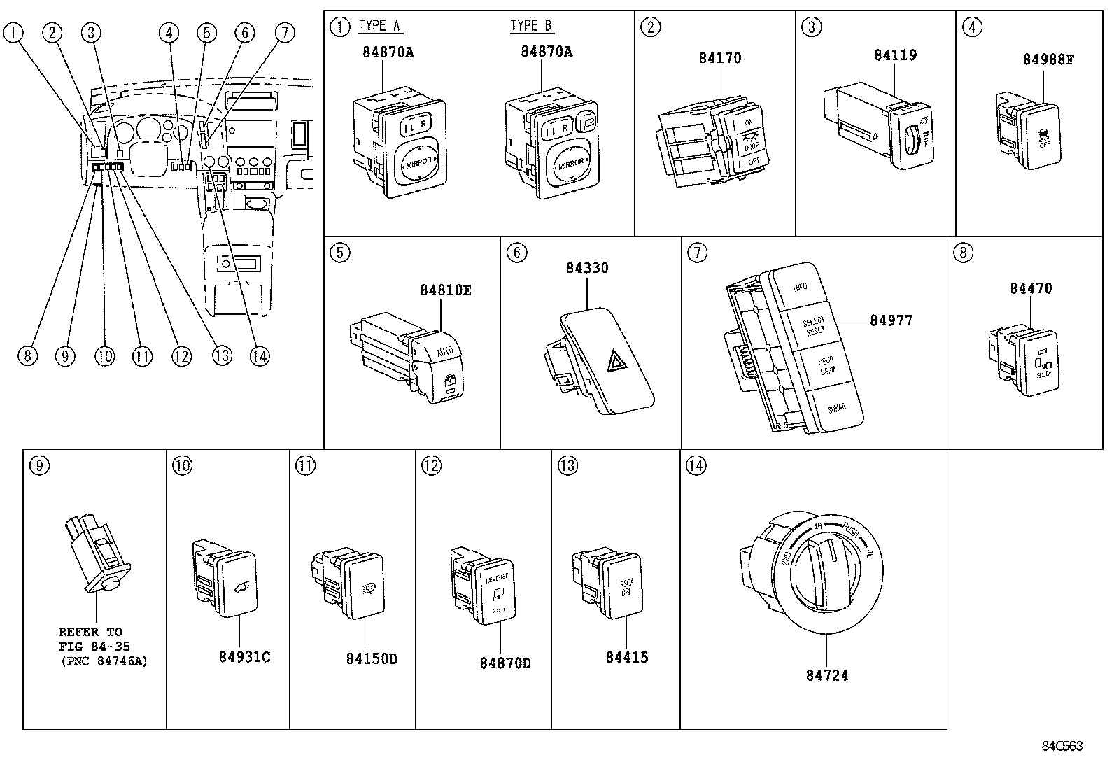  SEQUOIA |  SWITCH RELAY COMPUTER