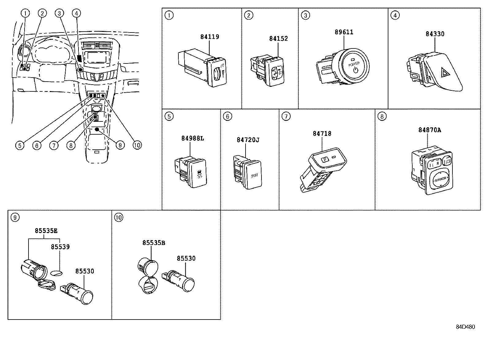  RAV4 EV |  SWITCH RELAY COMPUTER