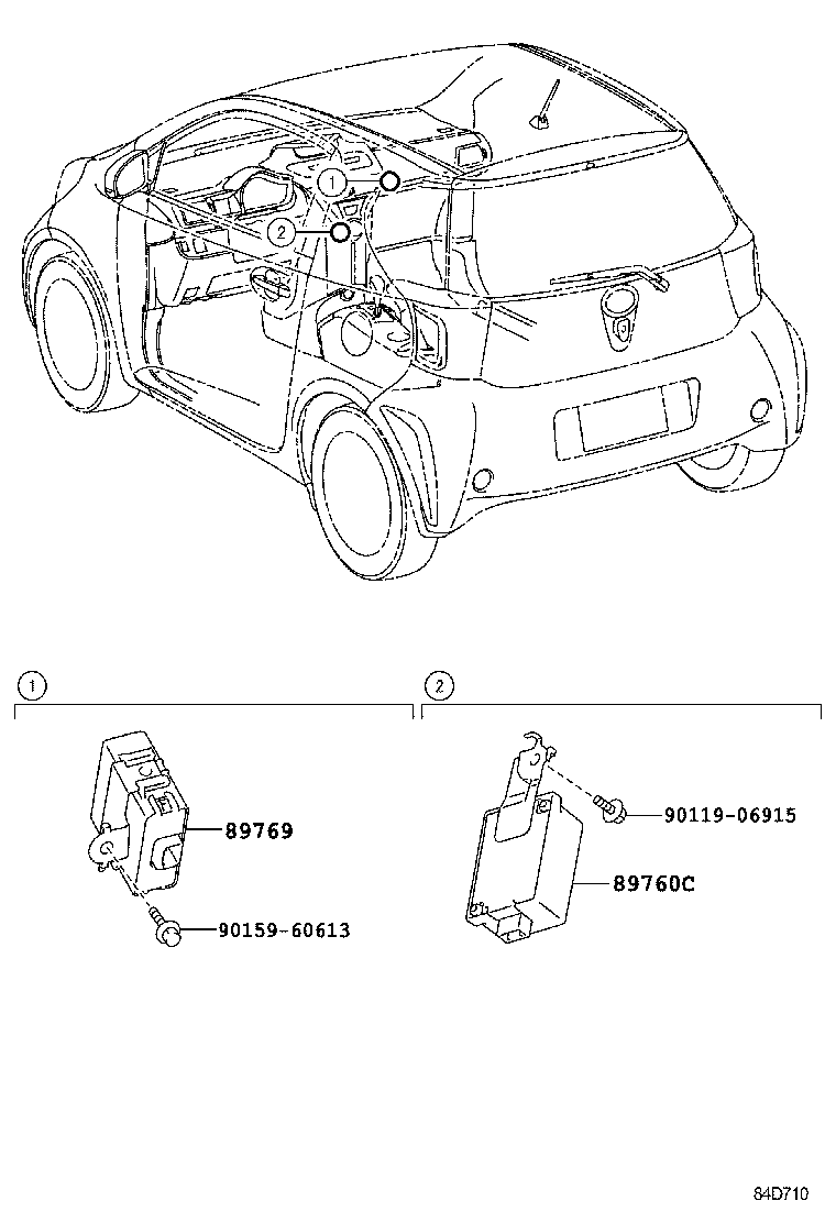  SCION IQ EV |  TIRE PRESSURE WARNING SYSTEM