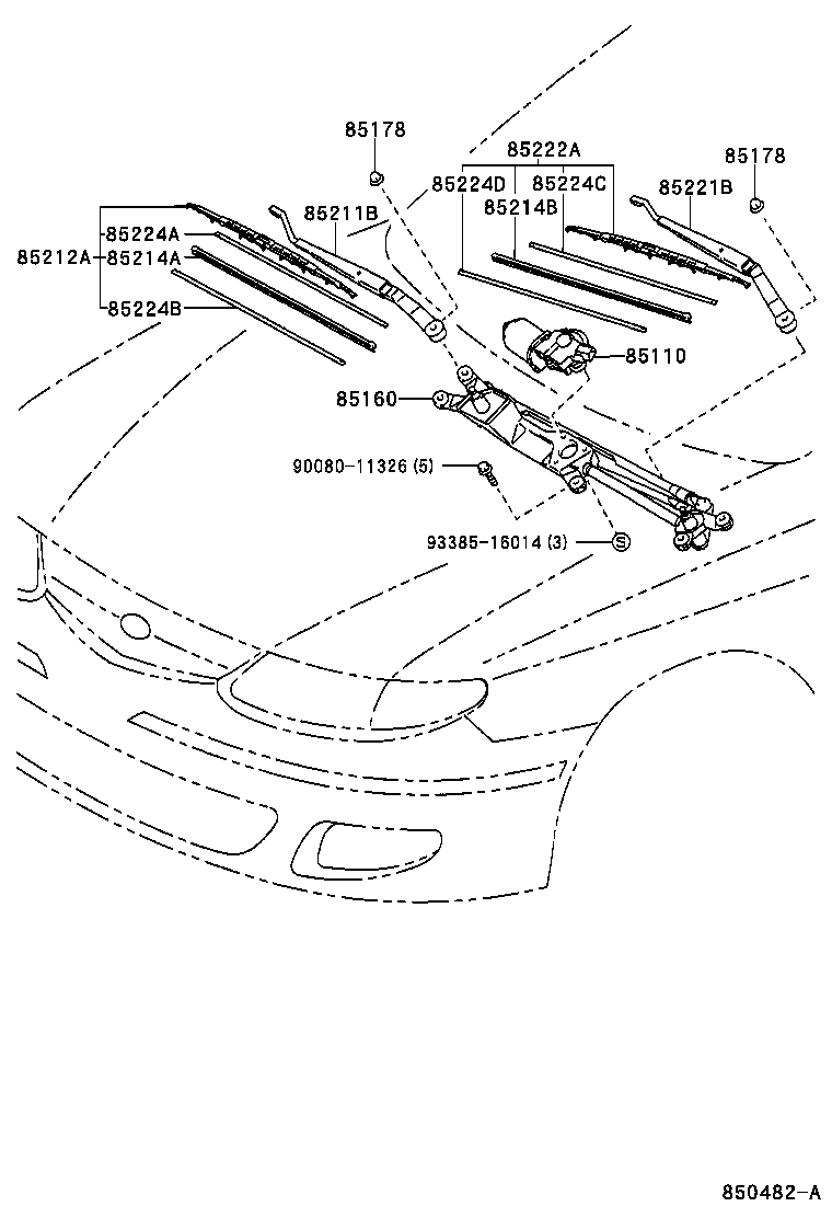  ES300 |  WINDSHIELD WIPER