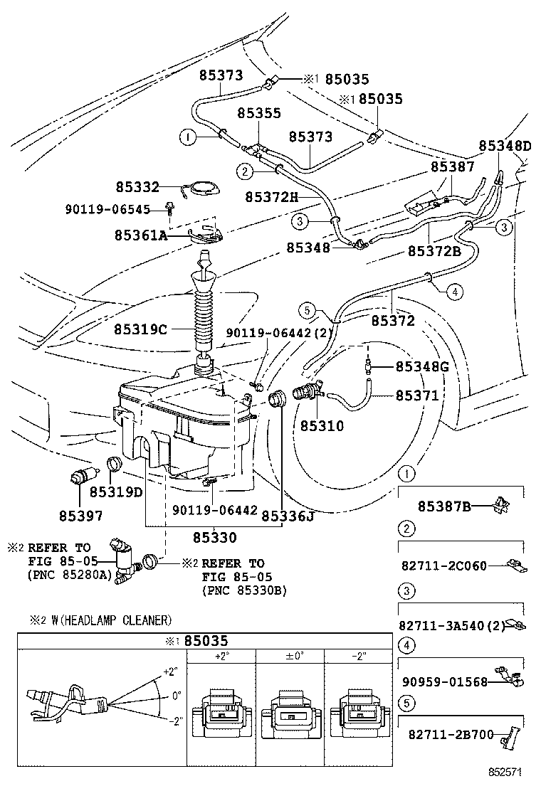  IS250C 350C |  WINDSHIELD WASHER