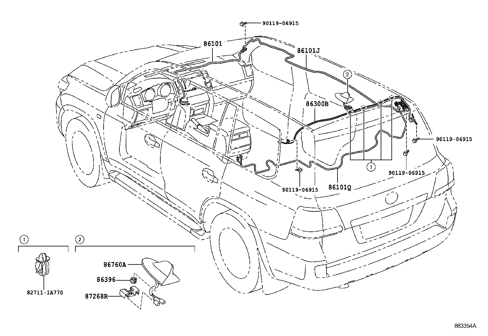  LAND CRUISER 200 |  ANTENNA