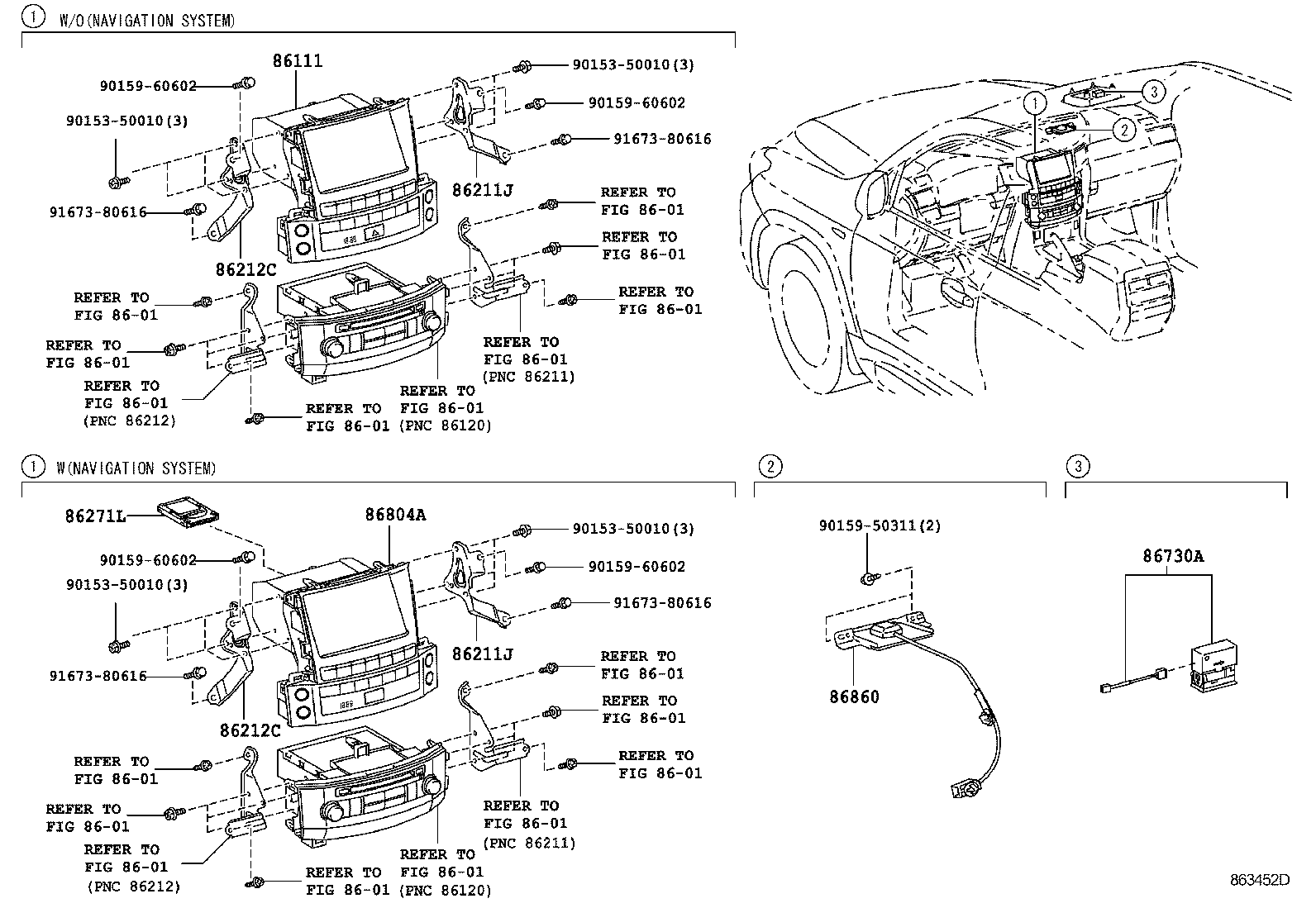  LX570 |  NAVIGATION FRONT MONITOR DISPLAY