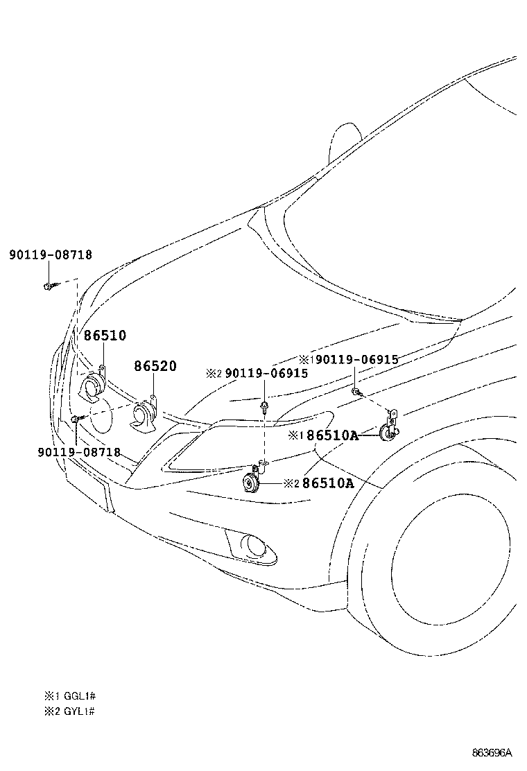  RX350 450H |  HORN