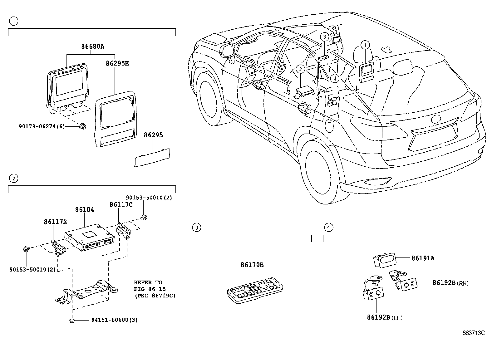  RX350 450H |  REAR MONITOR DISPLAY CAMERA