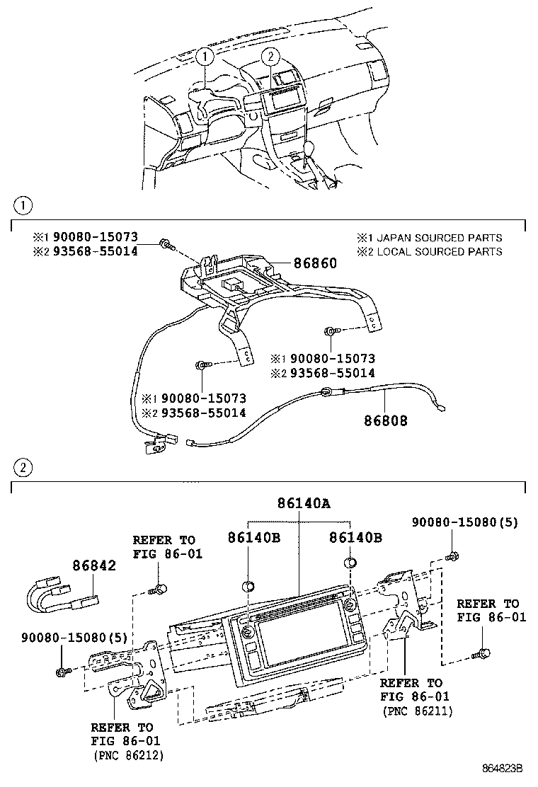  COROLLA NAP |  NAVIGATION FRONT MONITOR DISPLAY