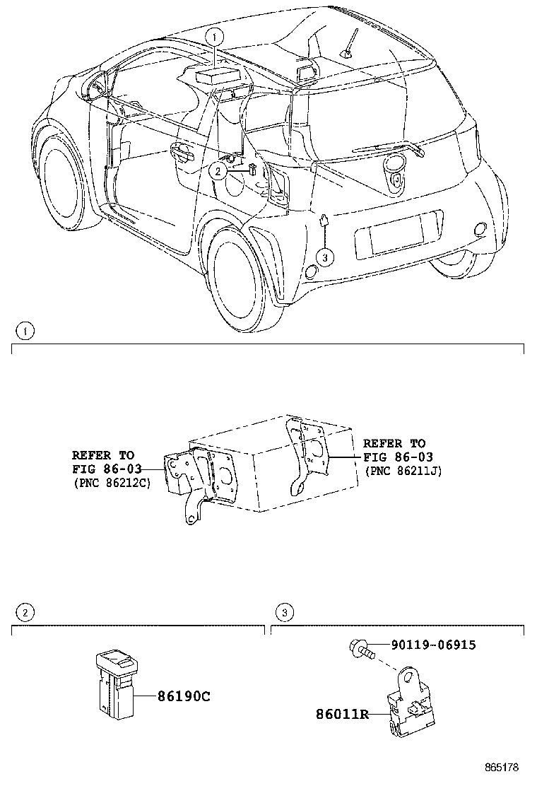  SCION IQ EV |  RADIO RECEIVER AMPLIFIER CONDENSER