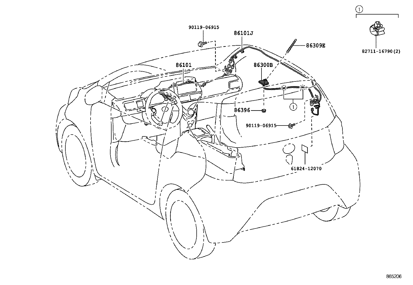 SCION IQ EV |  ANTENNA