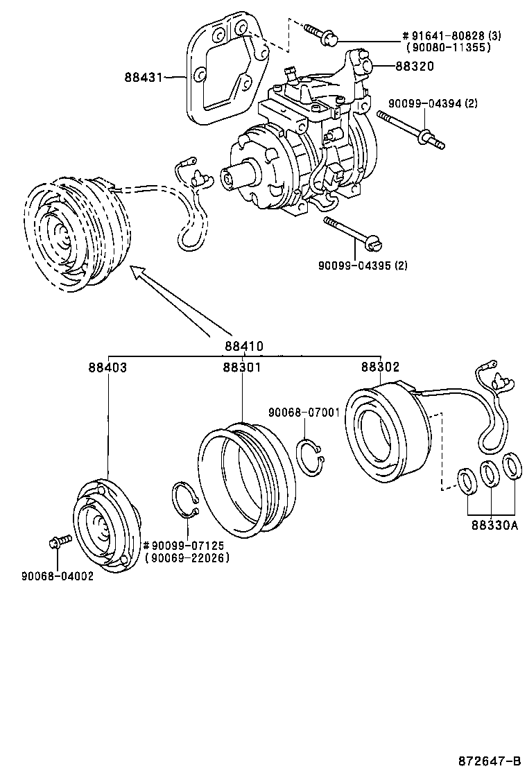  ES300 |  HEATING AIR CONDITIONING COMPRESSOR