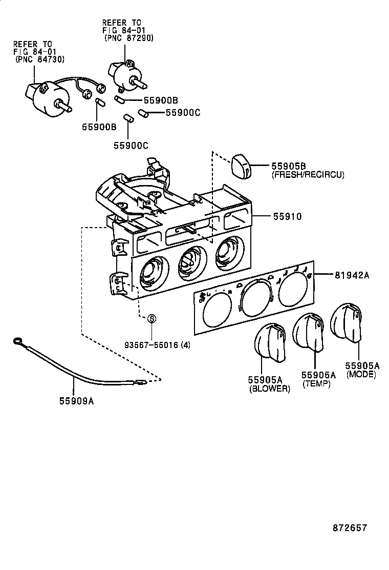  ES300 |  HEATING AIR CONDITIONING CONTROL AIR DUCT