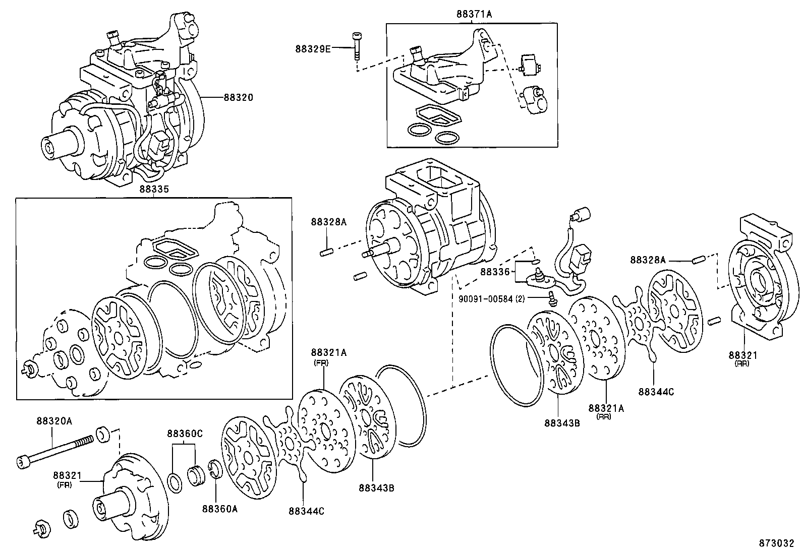  ES300 |  HEATING AIR CONDITIONING COMPRESSOR