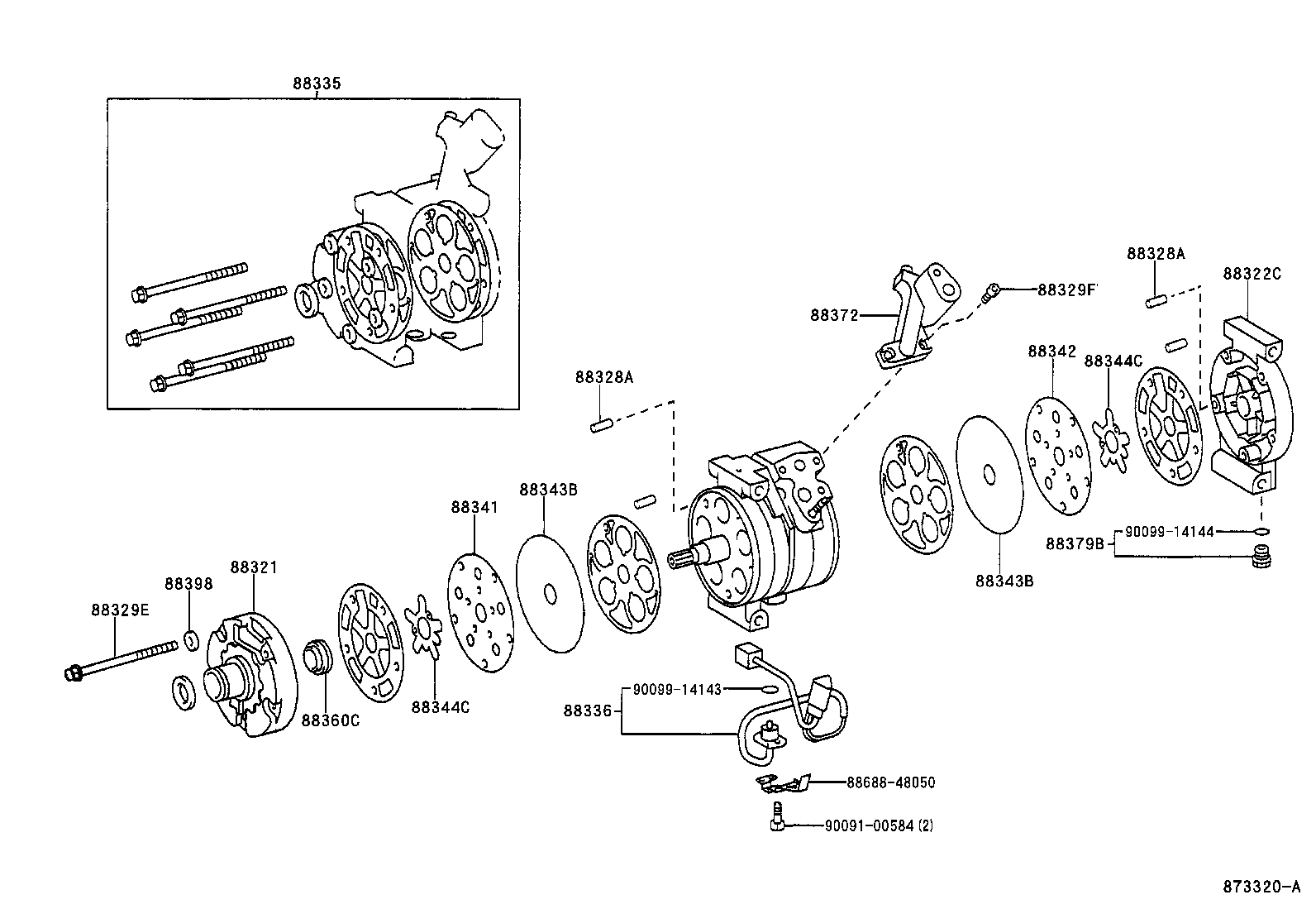  ES300 |  HEATING AIR CONDITIONING COMPRESSOR