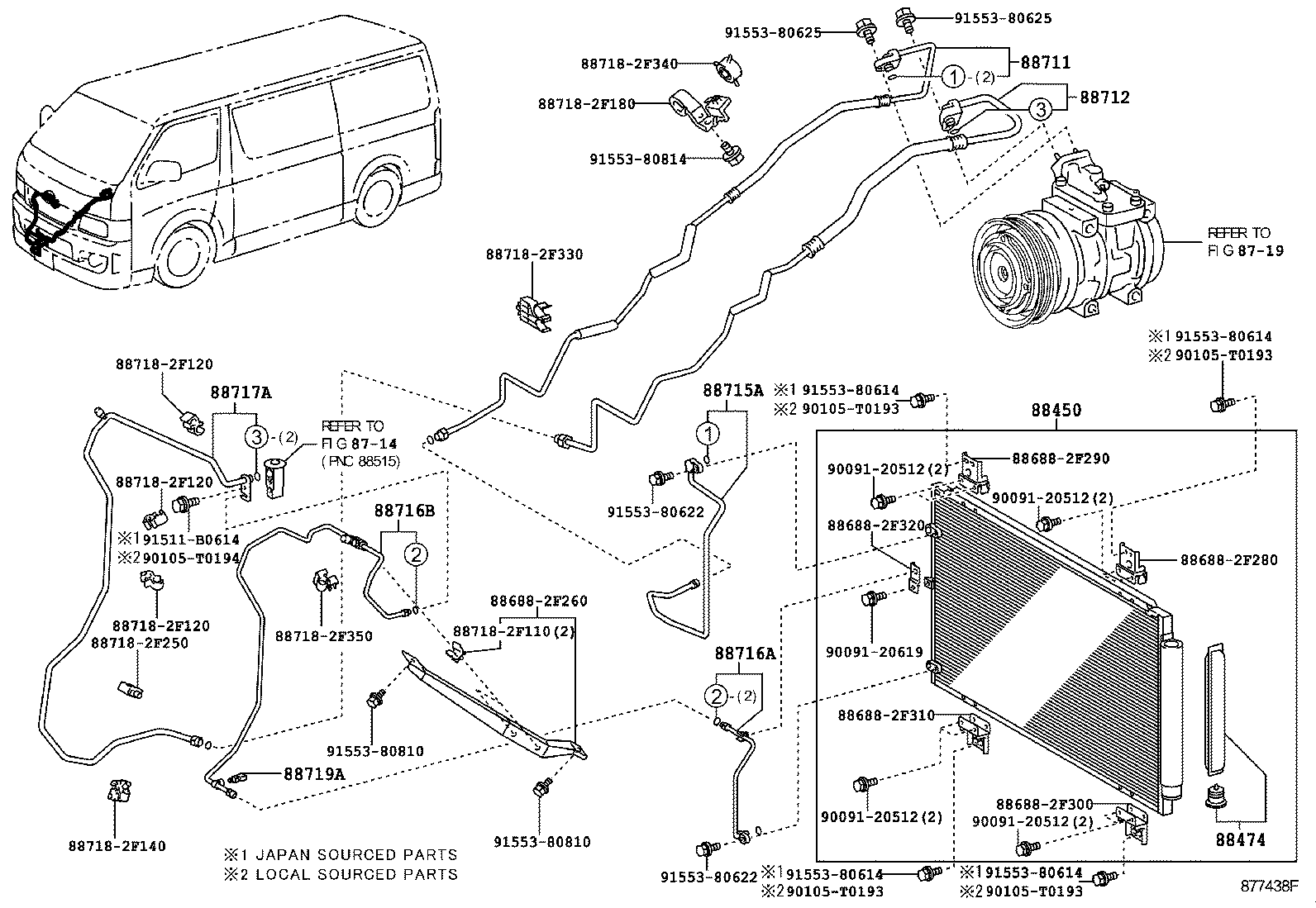  HIACE |  HEATING AIR CONDITIONING COOLER PIPING