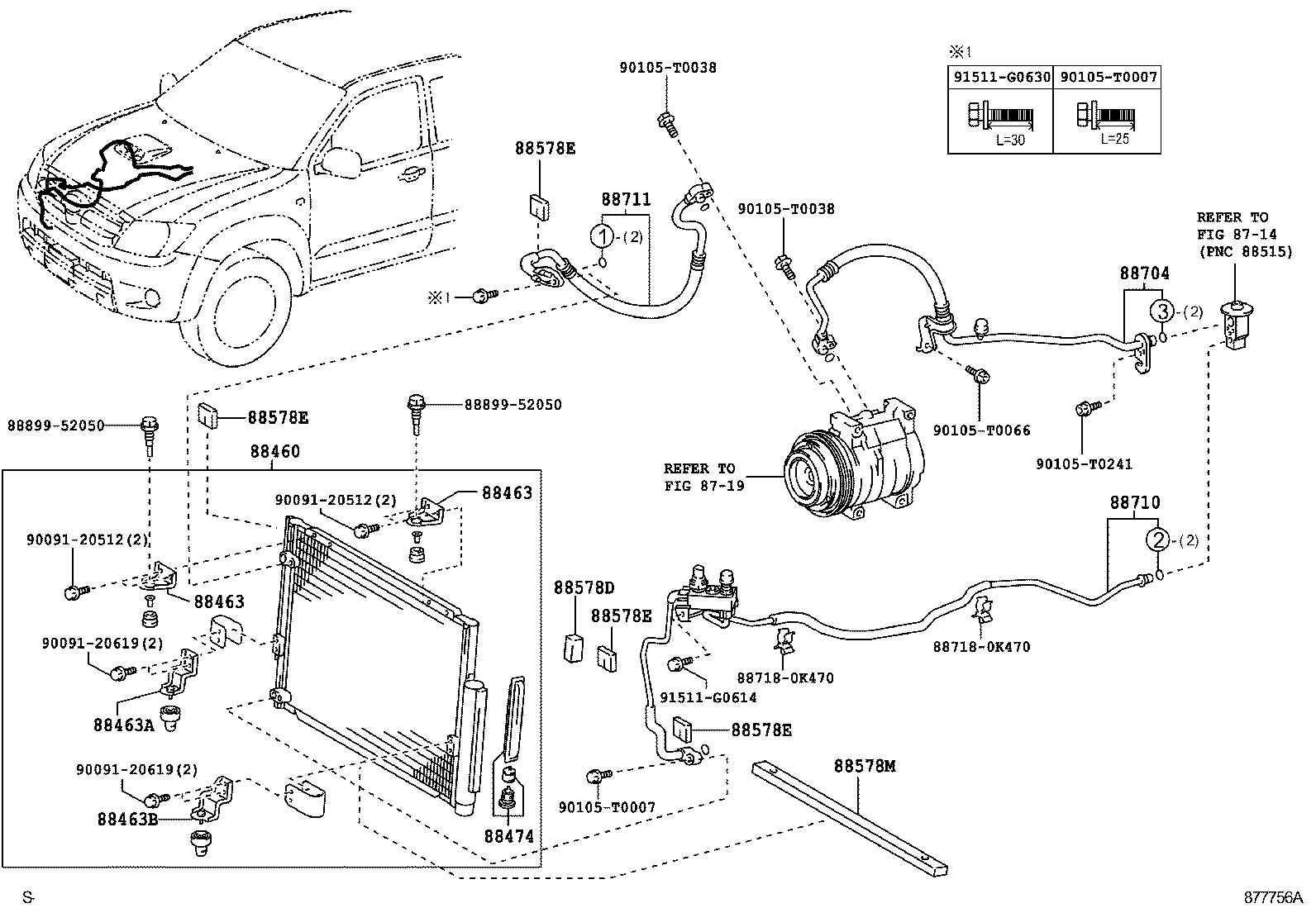  HILUX |  HEATING AIR CONDITIONING COOLER PIPING