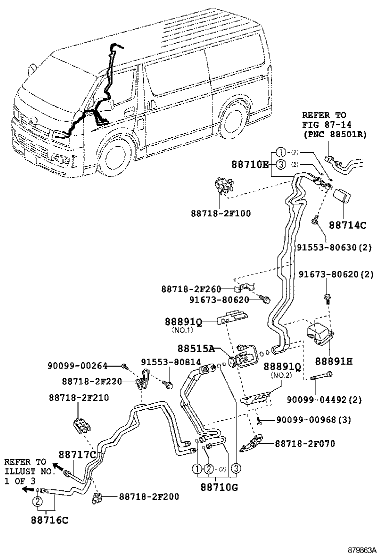  HIACE |  HEATING AIR CONDITIONING COOLER PIPING