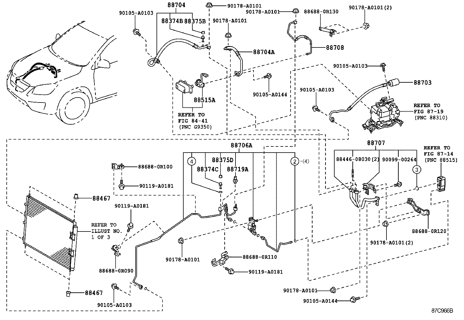  RAV4 EV |  HEATING AIR CONDITIONING COOLER PIPING