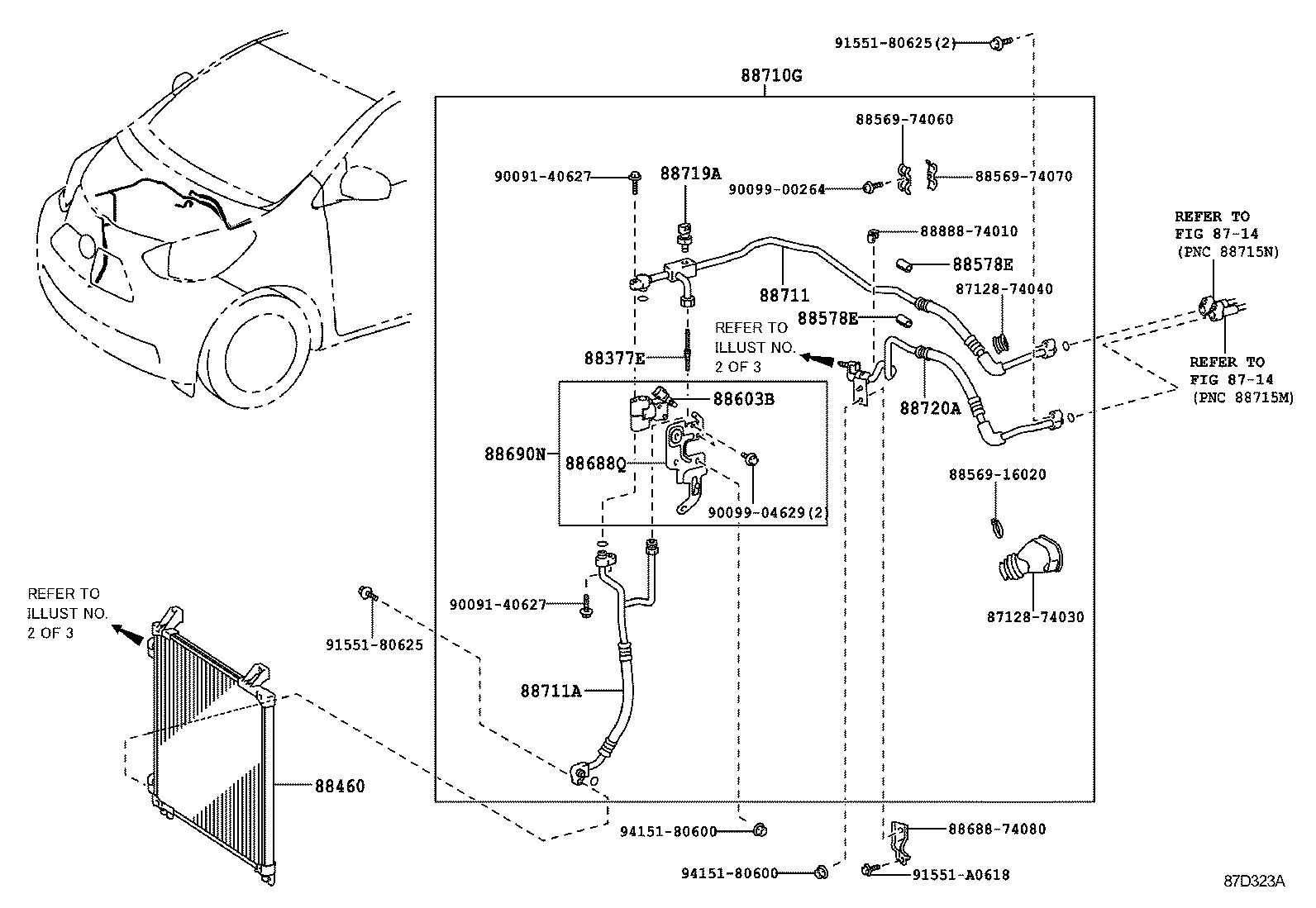  SCION IQ EV |  HEATING AIR CONDITIONING COOLER PIPING