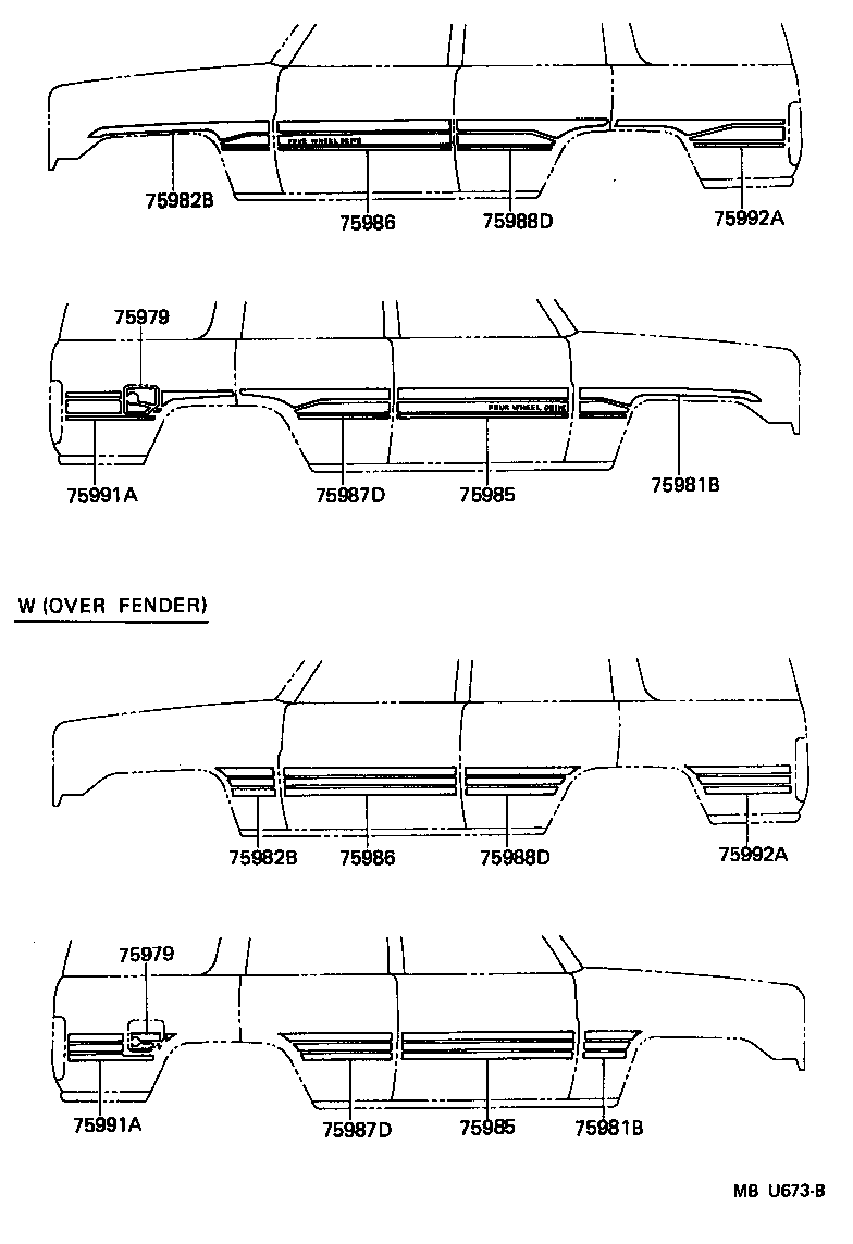  LAND CRUISER 70 |  BODY STRIPE