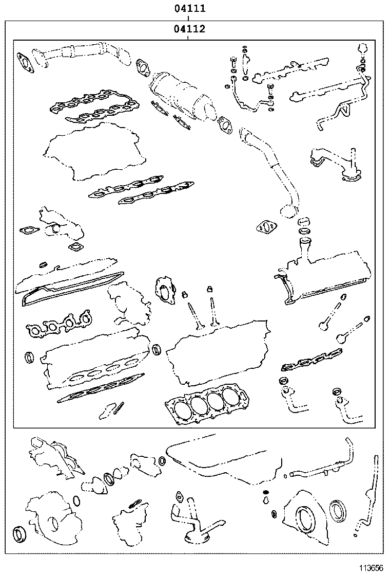  LAND CRUISER 100 |  ENGINE OVERHAUL GASKET KIT