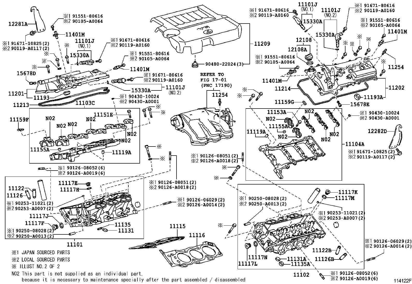  RX330 350 NAP |  CYLINDER HEAD