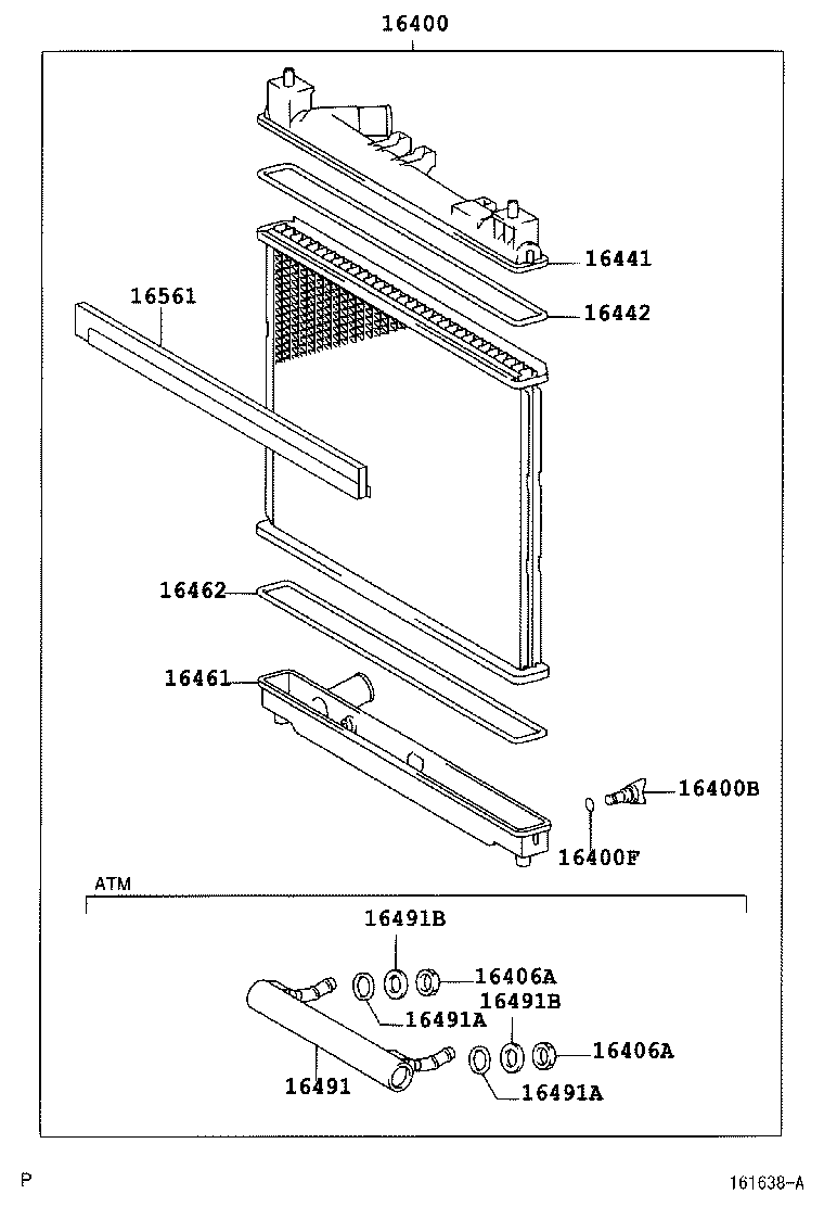  SCION XB |  RADIATOR WATER OUTLET