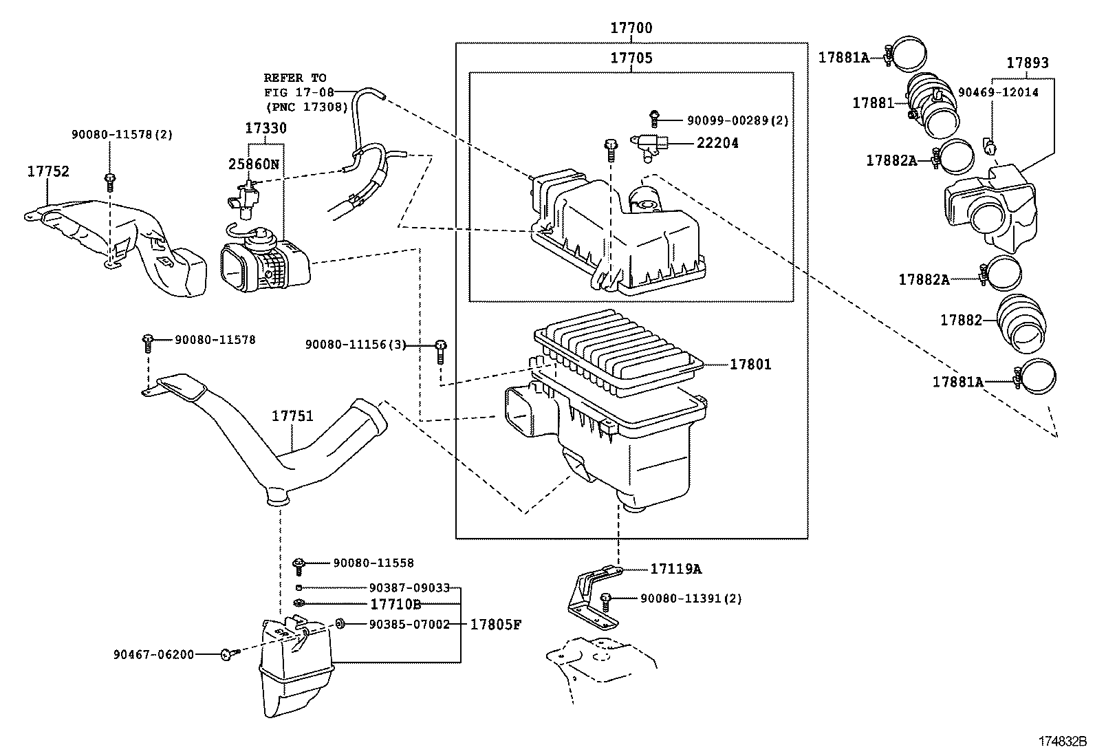  RX330 350 NAP |  AIR CLEANER