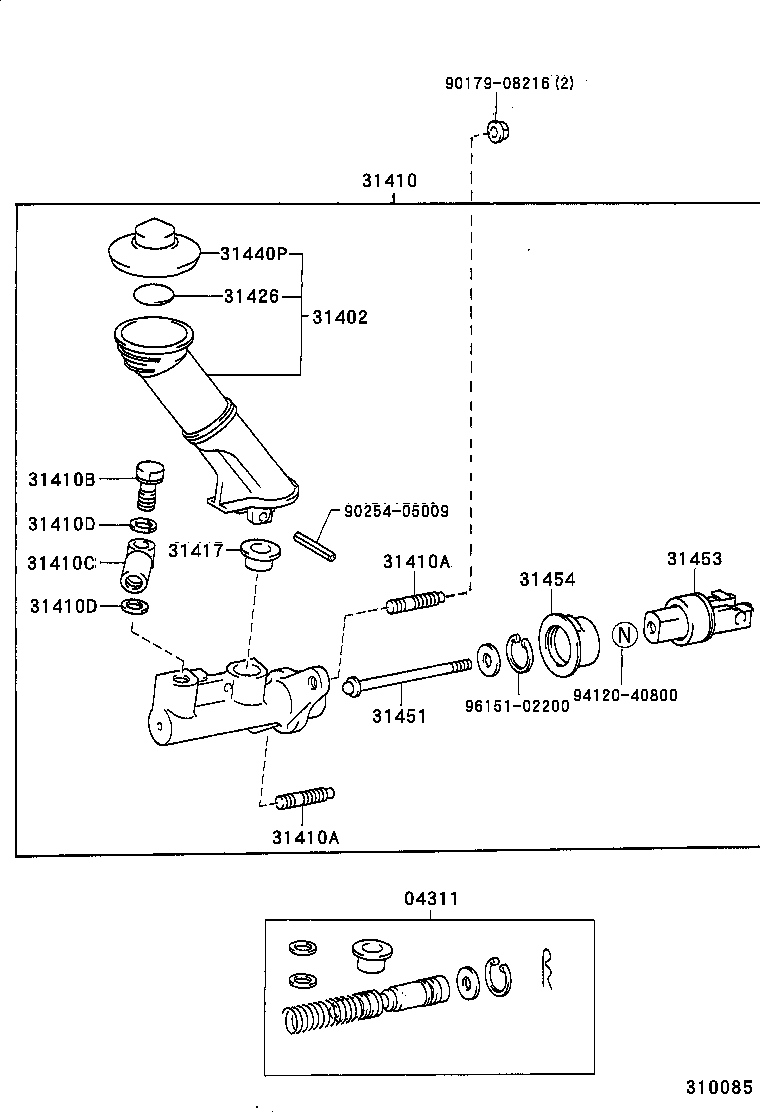  SC300 400 |  CLUTCH MASTER CYLINDER