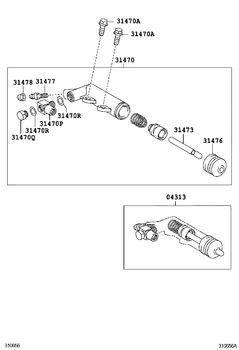  SCION XB |  CLUTCH RELEASE CYLINDER