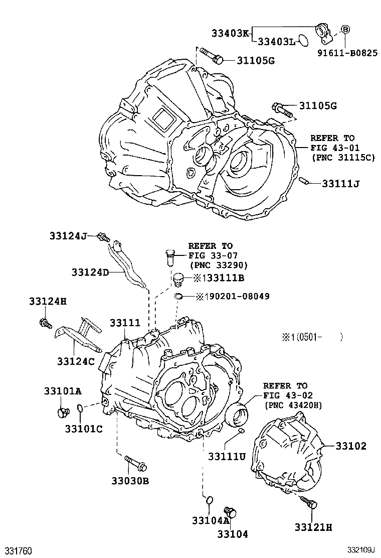  SCION XB |  CLUTCH HOUSING TRANSMISSION CASE MTM