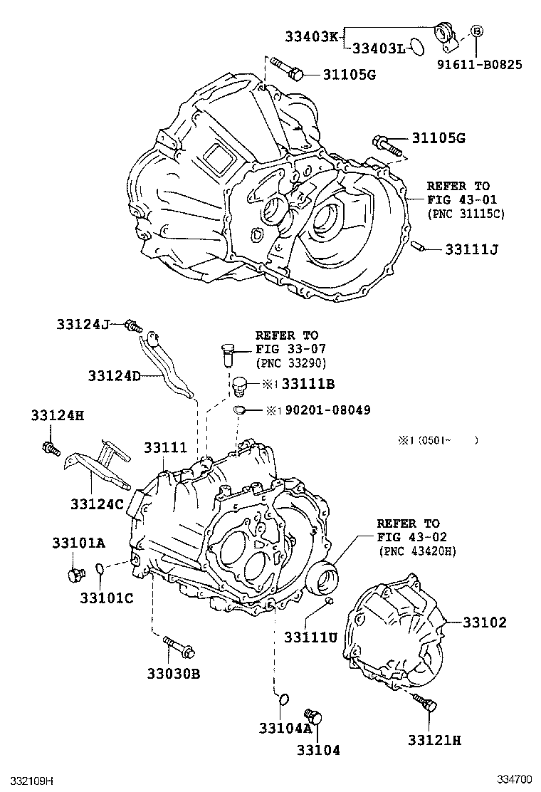  SCION XA |  CLUTCH HOUSING TRANSMISSION CASE MTM